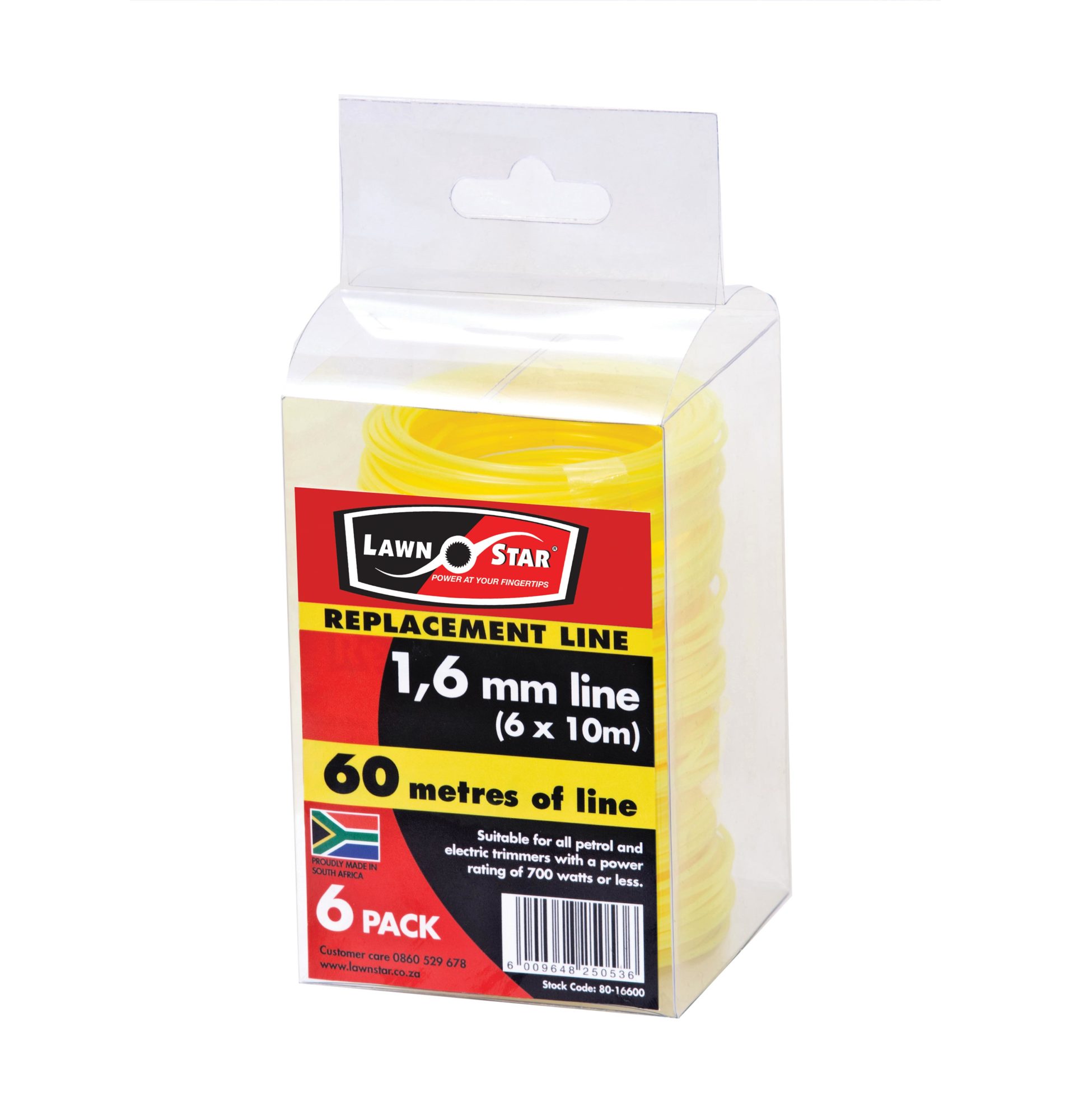 Lawn Star - Line 1.60mm x 10m Six pack