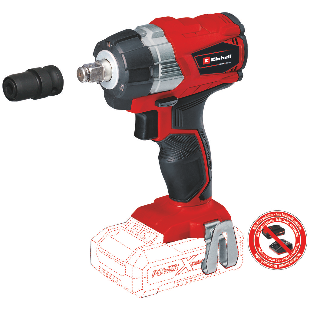 EINHELL - TE-CW 18 Li Brushless-Solo, Cordless Impact Wrench - (NO STARTER KIT)