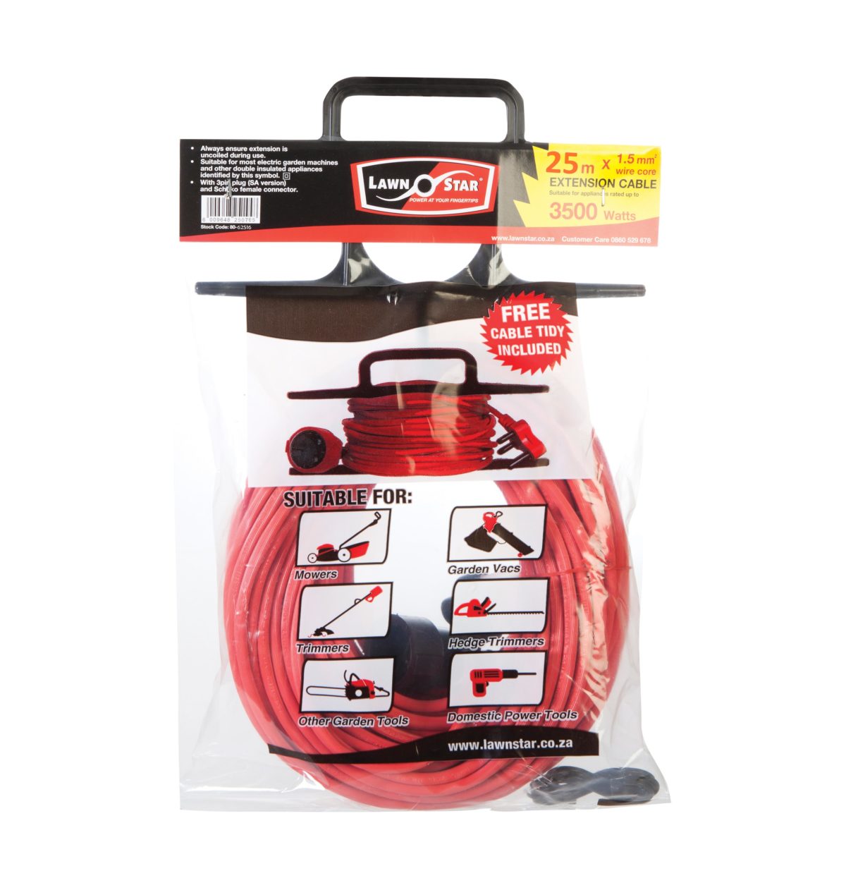 Lawn Star - 25m X 1.5mm²   Extension Cord Set < 3500W