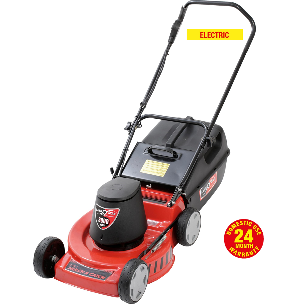 Lawn Star - LSQ 3048 ME Electric Lawnmower 3000W - 48cm - Mulch & Catch