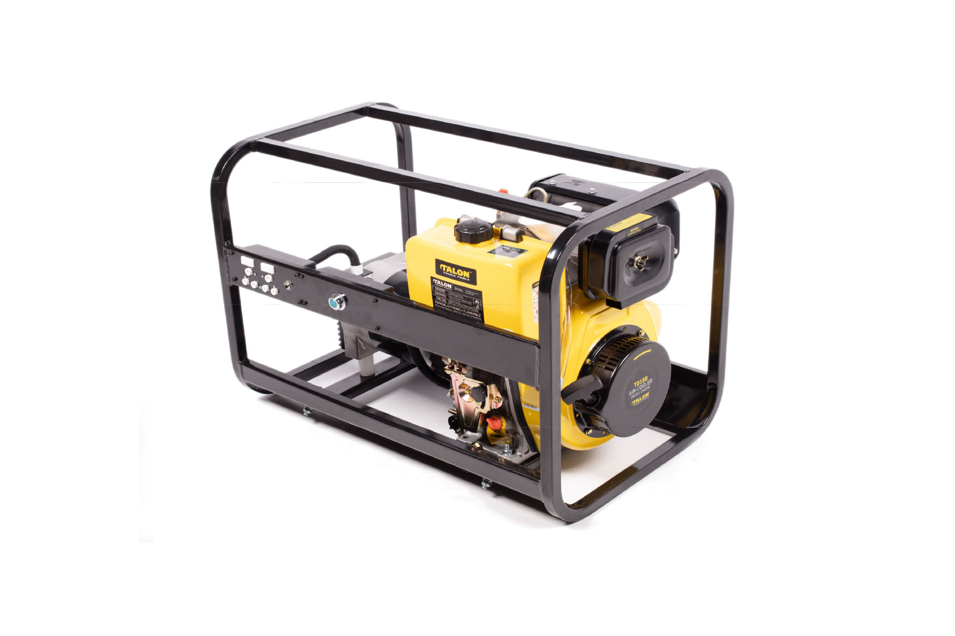 Talon 6kVA Diesel Generator - Electric Start, Single Phase IN STORE ONLY Excluding battery